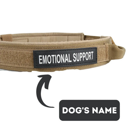 Personalized Name Engraving Tactical Dog Collar