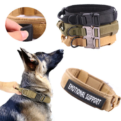 Personalized Name Engraving Tactical Dog Collar