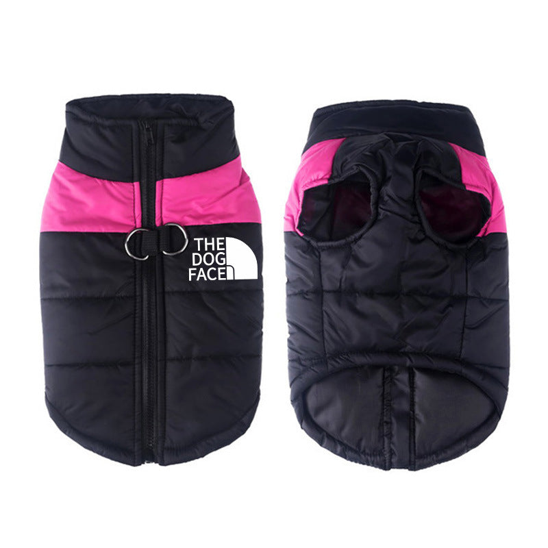 Waterproof Dog Clothes Pet Coat Winter Warm Vest Thickened Zipper Jacket Dog Clothes Small Medium Large Dogs