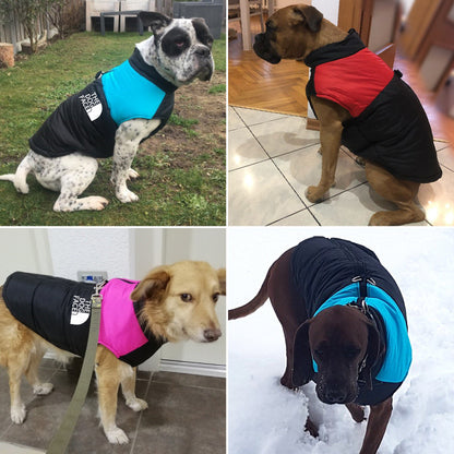 Waterproof Dog Clothes Pet Coat Winter Warm Vest Thickened Zipper Jacket Dog Clothes Small Medium Large Dogs