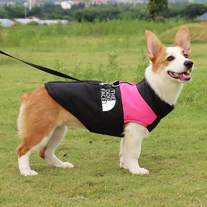 Waterproof Dog Clothes Pet Coat Winter Warm Vest Thickened Zipper Jacket Dog Clothes Small Medium Large Dogs