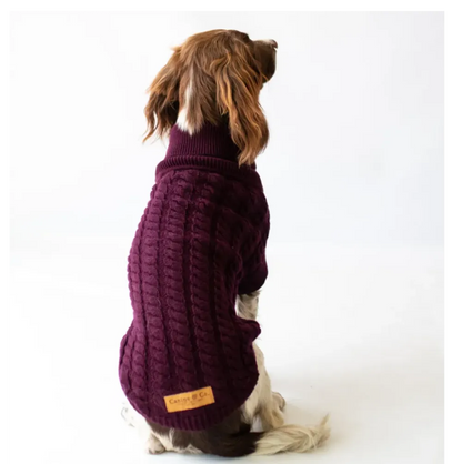 The Rascal Dog Jumper in Grape