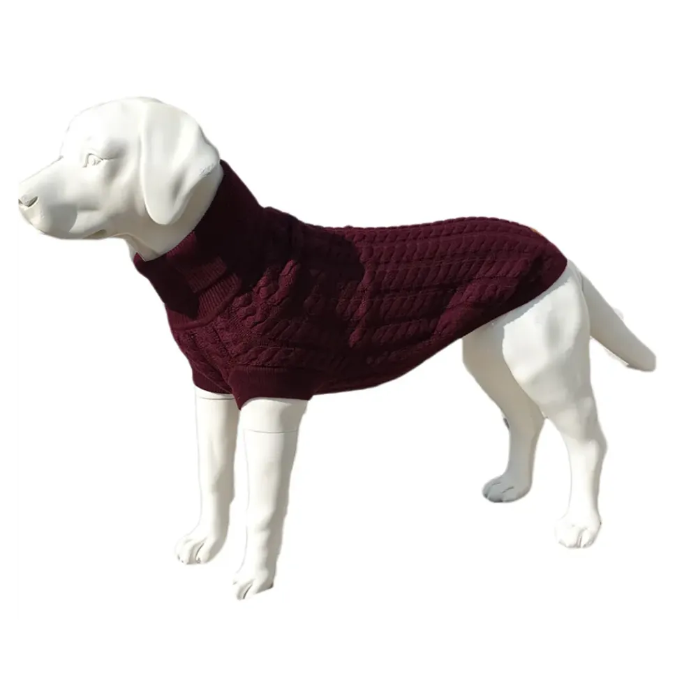 The Rascal Dog Jumper in Grape