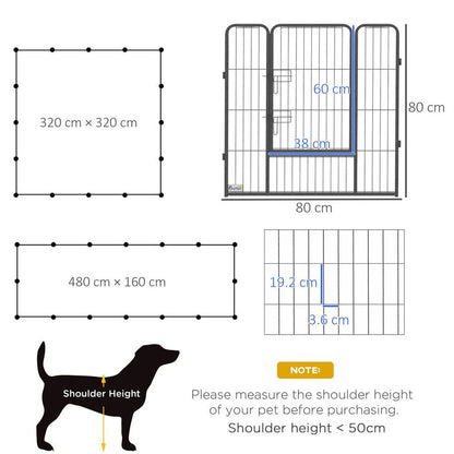 16 Panel Heavy Duty Puppy Play Pen for Small & Medium Dogs