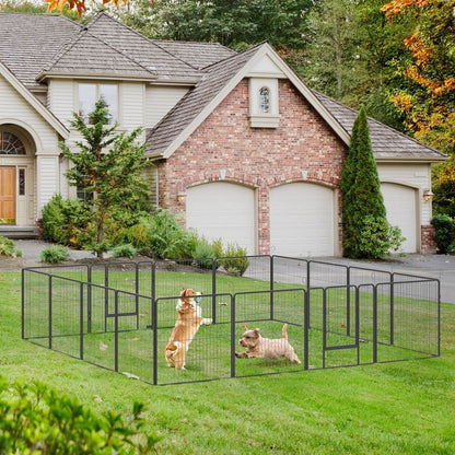 16 Panel Heavy Duty Puppy Play Pen for Small & Medium Dogs